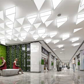 现代商场 专卖店 工装商场 卖场 大堂